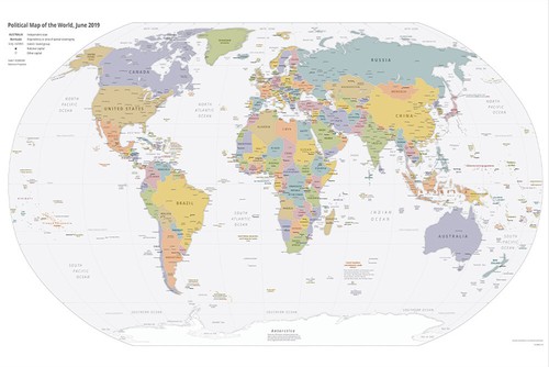 Poster murale 46x74 mappa - 46x74, cm