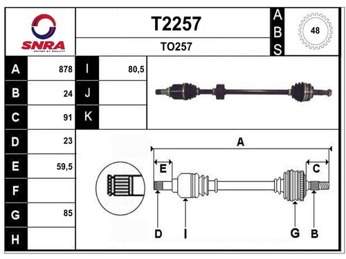 Albero motore toyota yaris - albero,