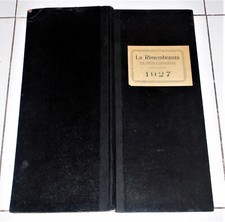 Agenda LA RIMEMBRANZA 1927 Per