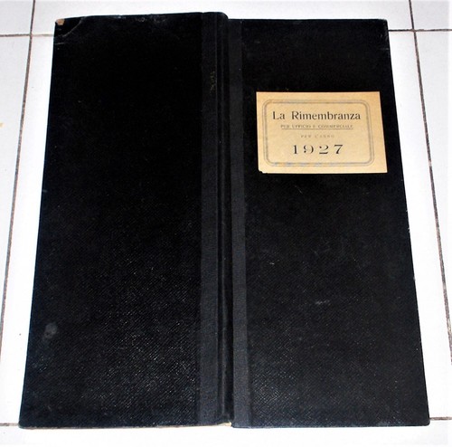 Agenda rimembranza 1927 - agenda, per