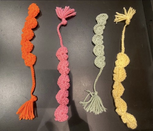 Crochet bookmarks handmade set - handmade,