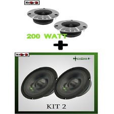 IPNOSIS 2PZ  IPM 200S + 2 TWEETER IPT2501 SPL  MID WOOFER SLIM 8 "560WATT CASSE
