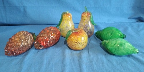 Lotto frutti vetro soffiato - frutti,
