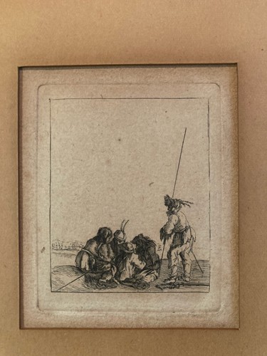 Incisione 1640 acquaforte xvii - 1640,