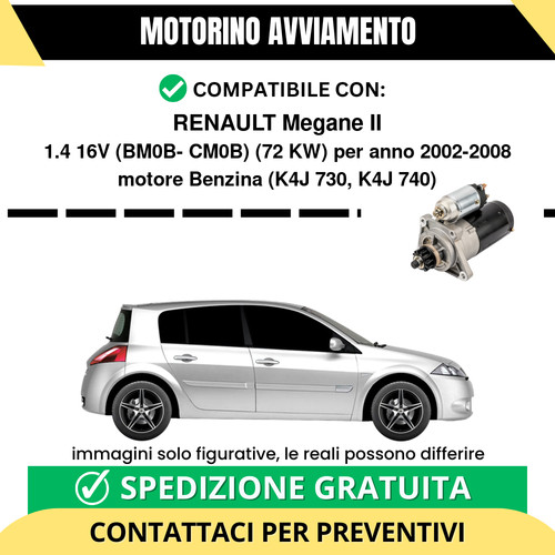 Motorino avviamento renault - motorino,