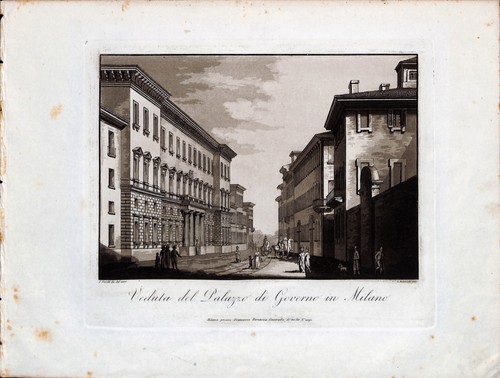 Milano veduta del palazzo - milano,
