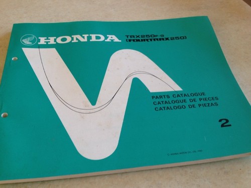 Honda part list trx250 - part, quad