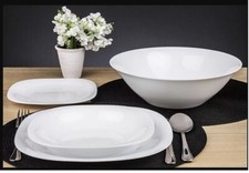 LUMINARC SERVIZIO TAVOLA SET PIATTI 19 PEZZI CARINE BIANCO QUADRATO 12 2022