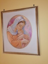 quadro capezzale letto rettangolare cornice oro camera da letto arredo