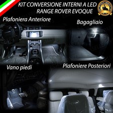 KIT FULL LED INTERNI PER RANGE ROVER EVOQUE KIT COMPLETO + ALETTE PARASOLE 6000K