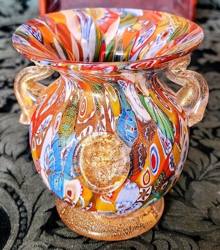Vaso urna millefiori