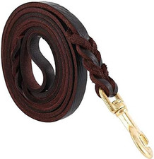 Guinzaglio per Cani Intrecciato in Cuoio Vero Corda Di 3 Metri per Cane Grande O
