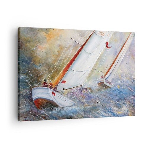 Quadro tela 70x50cm barca - su, a