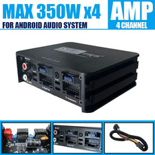 Amplificatore di Potenza Auto Classe AB 4*350W Installazione Non Distruttiva DSP Car Audio S