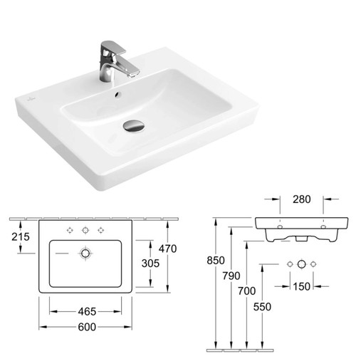Lavabo villeroy boch - villeroy,