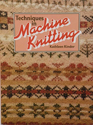 Techniques machine knitting - machine,