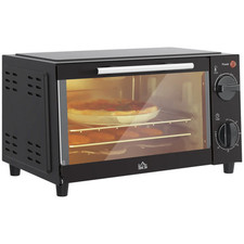 Mini Forno 9L Forno Elettrico Grill Tostapane Forno, Temperatura Regolabile 750W