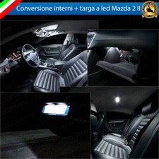 KIT LED INTERNI MAZDA 2 MK2 II KIT CONVERSIONE COMPLETA + LED TARGA 6000K