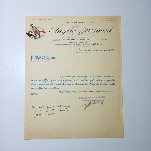 1929 angelo arrigoni latticini - angelo,