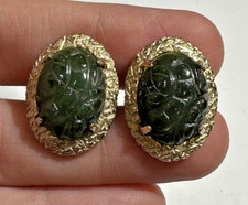 Gemelli Ovali In Oro Con Fiori