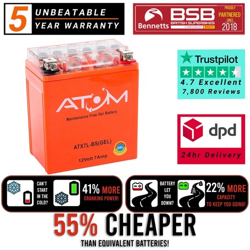 Batteria moto gel atom - batteria,