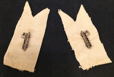 PNF Milizia ventennio fregi da bavero/mostrine in metallo Ufficiale/Funzionario.