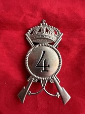 Fregio 4 Reggimento Fanteria Piemonte Sottufficiale Coloniale Regio Esercito WW2