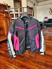 Giubbotto Moto in Tessuto Impermeabile Rev'it ARC H2O LADIES Nero Fucsia