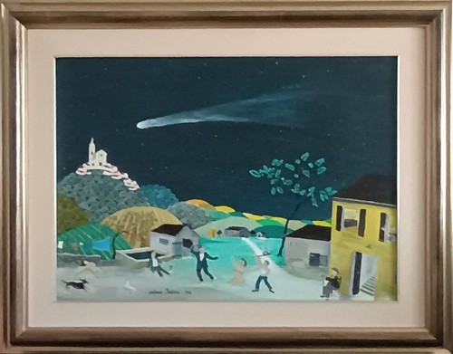 Quadro naif stella - quadro, cometa"
