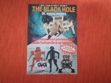 PUBBLICITA' CARTACEA ORIGINALE PERSONAGGI "THE BLACK HOLE" GIG del 1980