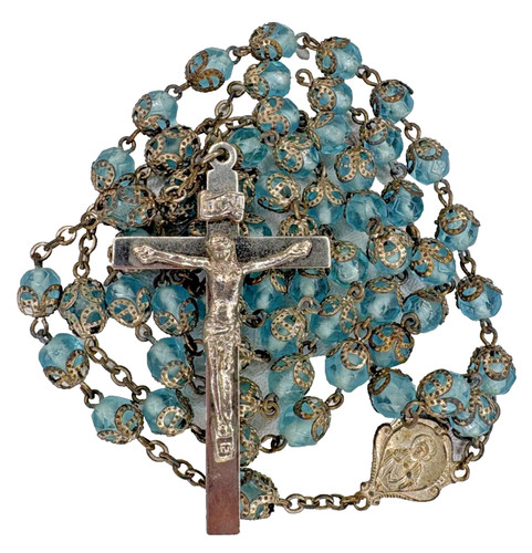 Rosario filigrana vetro - , blu