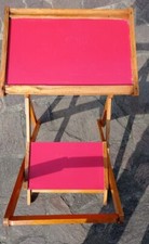 Banco Di Scuola Pieghevole Con Sedia Anni 60/70 Colore Rosso