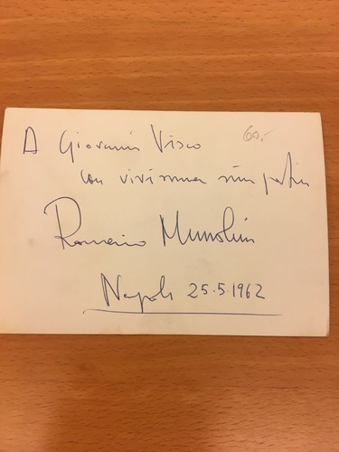 Fotografia autografa romano - autografa, di