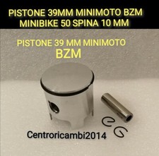 PISTONE 39MM PER  MINIMOTO BZM  MINIBIKE 50 SPINA 10 MM VEDI MISURE 