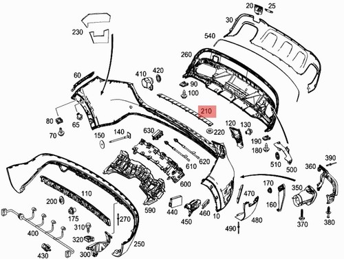 Mercedes x156 gla - x156, rivestimento