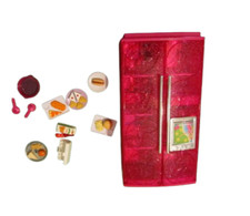 Frigorifero Barbie FRIGO rosa PER CASA DELLE BAMBOLE vintage doll MATTEL