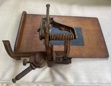 Antique Old Bookbinding Book Repair Making Manuscript Press Spring Clamp Hinge