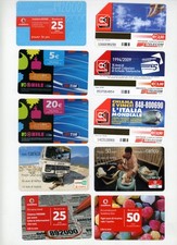 10 RICARICHE TELEFONICHE Omnitel TELECOM TIM Vodafone COME NUOVE usate