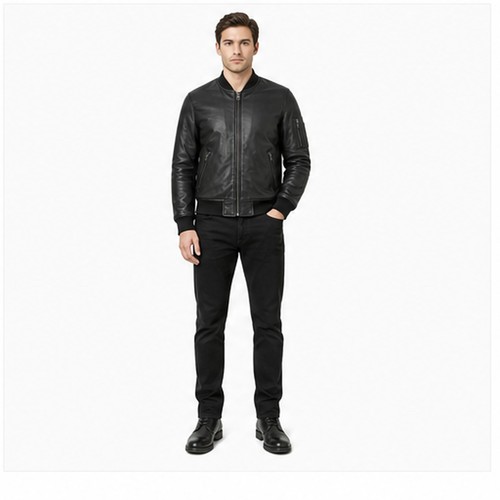 Giubbotto bomber uomo nero