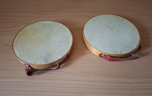 Vintage coppia tamburelli - di,