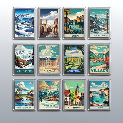 Acrylic travel city - acrylic, holiday