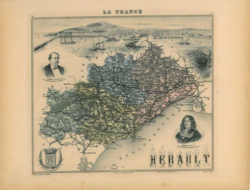 Mappa dell occitania - mappa, dell'occitania