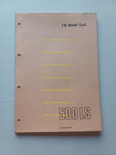 Benelli 500 1976 - 500, catalogo