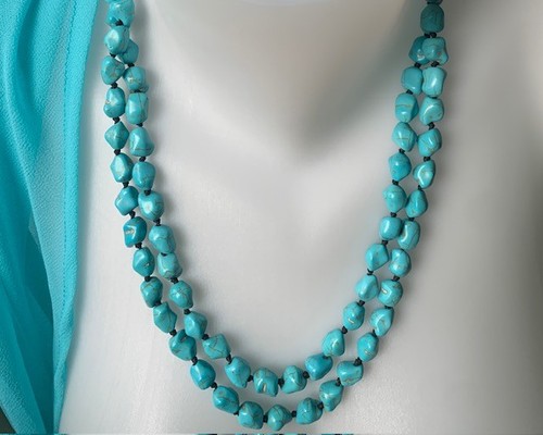 Collana pietre turchese - collana,