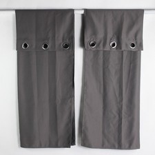 Set Di 2 Tende Grigie Senza