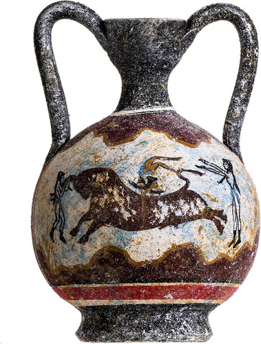 Vaso ceramica con antica - vaso,
