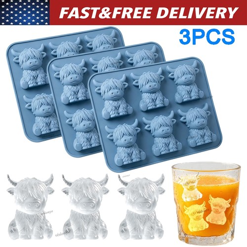 Highland cow ice cube tray - highland,