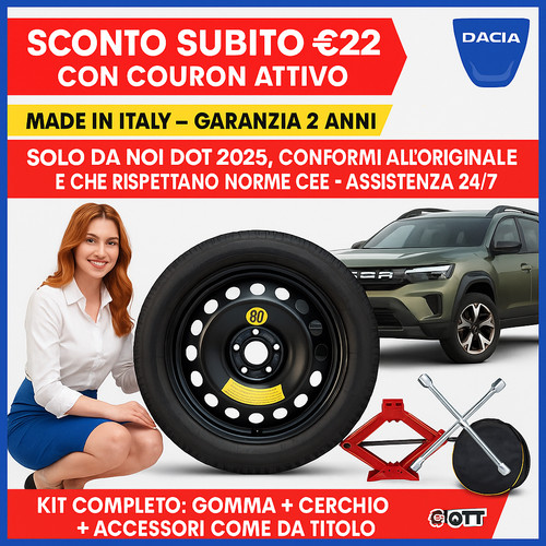 Kit ruotino scorta - di, da