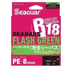 Seaguar R18 Seabass 150 m Flash Green 8x lenza da pesca intrecciata JDM