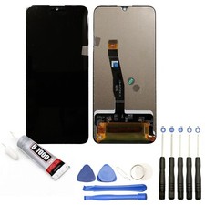 VITRE + ECRAN LCD POUR Huawei P SMART 6.21" 2019 NOIR + OUTILS + COLLE